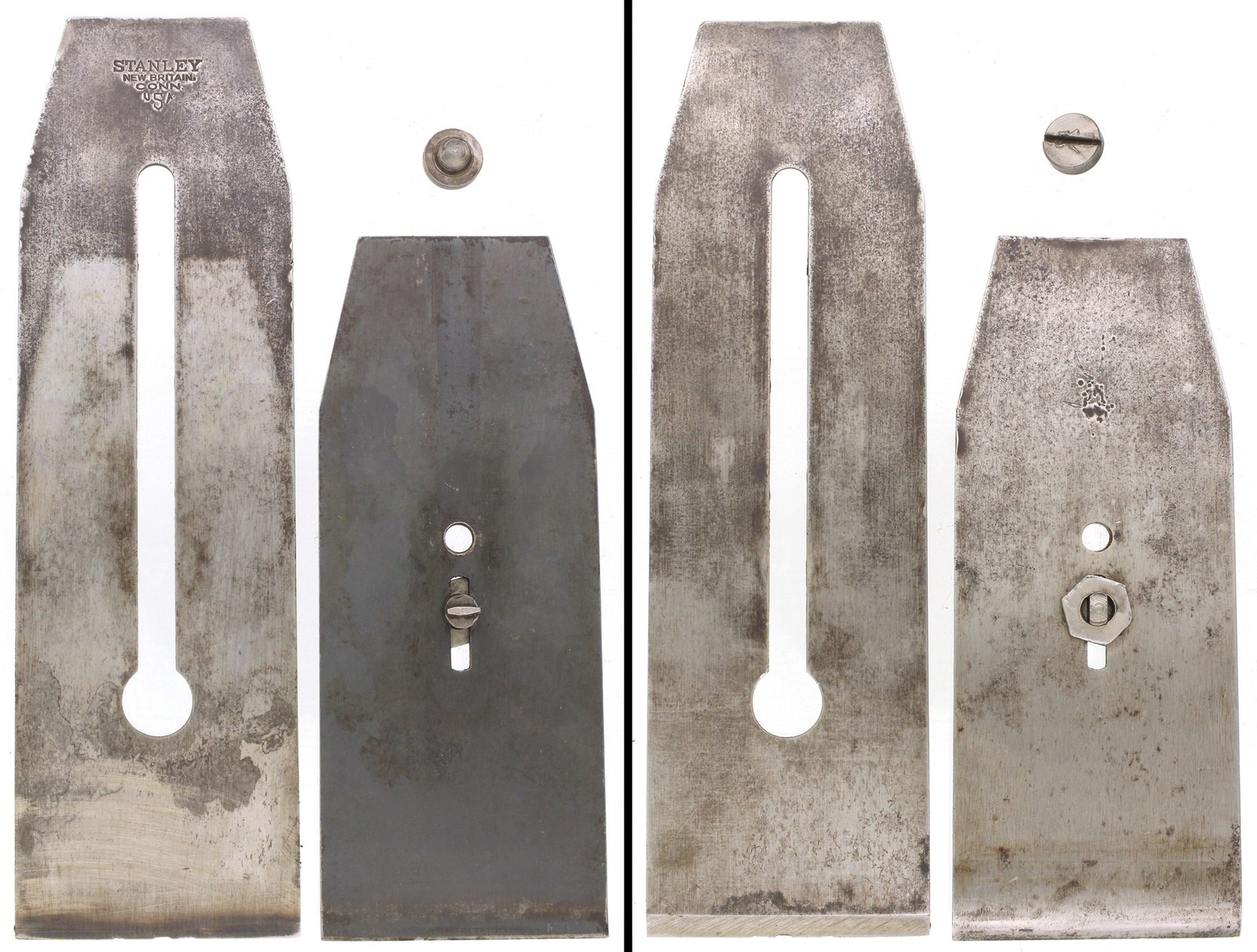 Orig. 2 5/8″ Iron/Chip Breaker for Stanley No. 132 Plane- Type 11 – mjdtoolparts