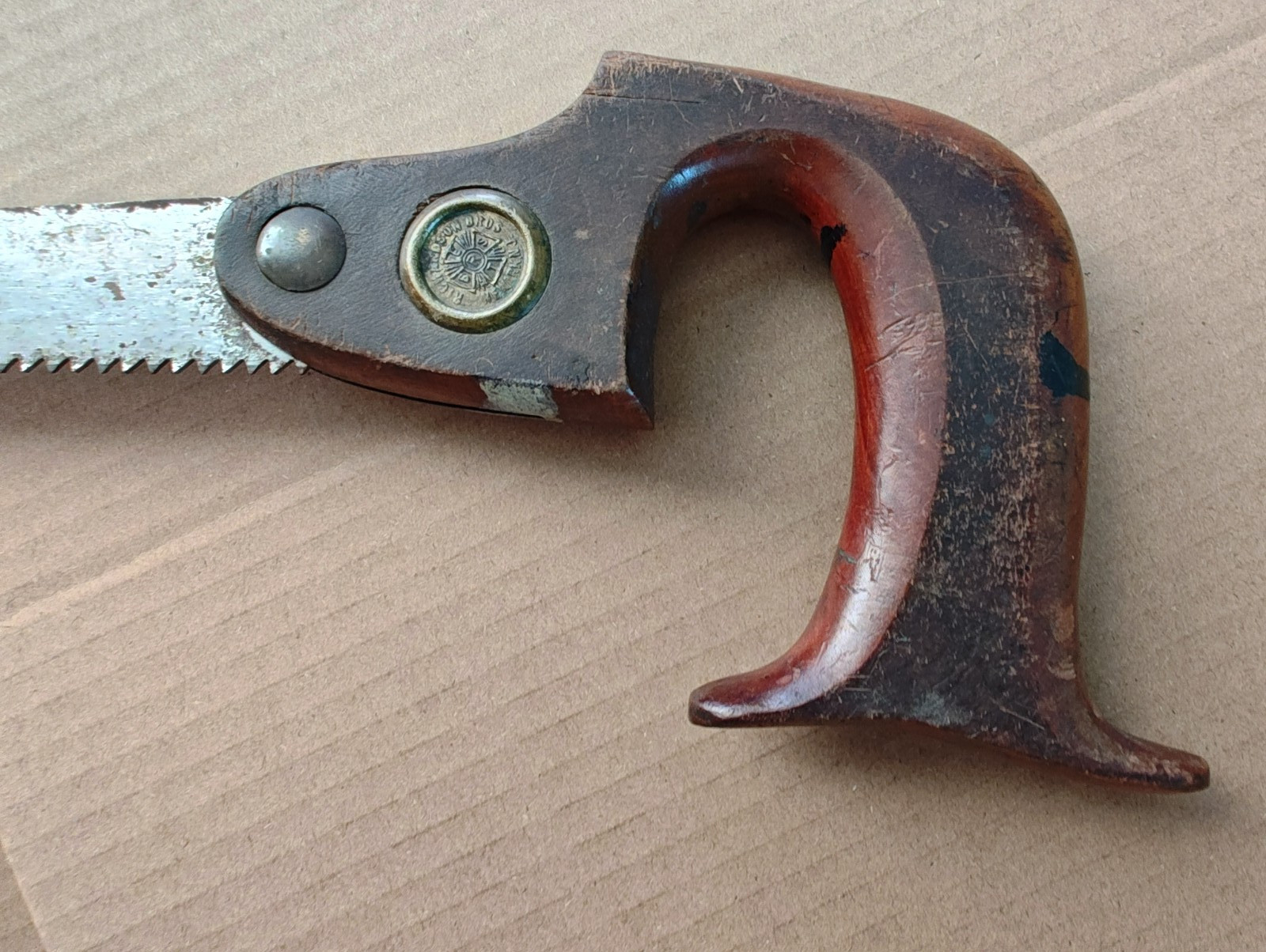 Vintage Richardson Keyhole Compass Saw Newark N.J. – W/ Craftsman blade.