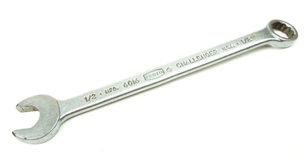 Challenger Proto 1/2″ 12 Point Combination Wrench 6016 USA