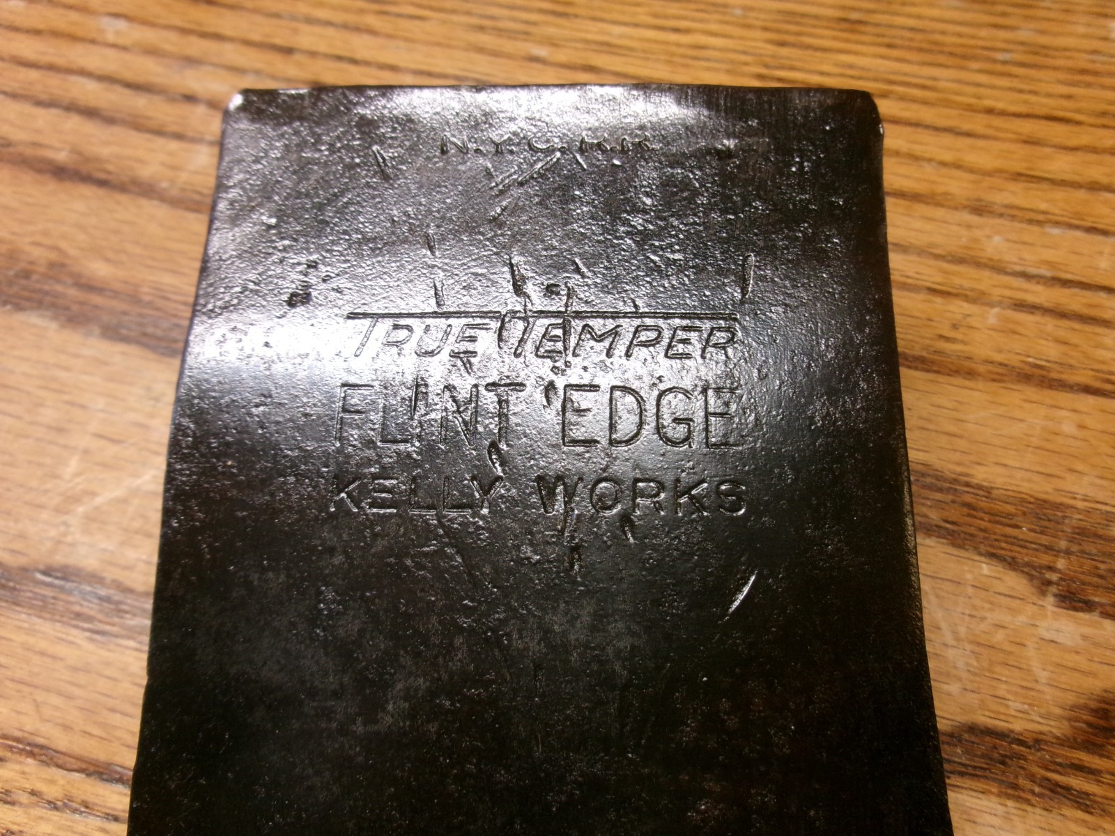 True Temper Flint Edge Kelly Works single bit axe head NYCRR Railroad