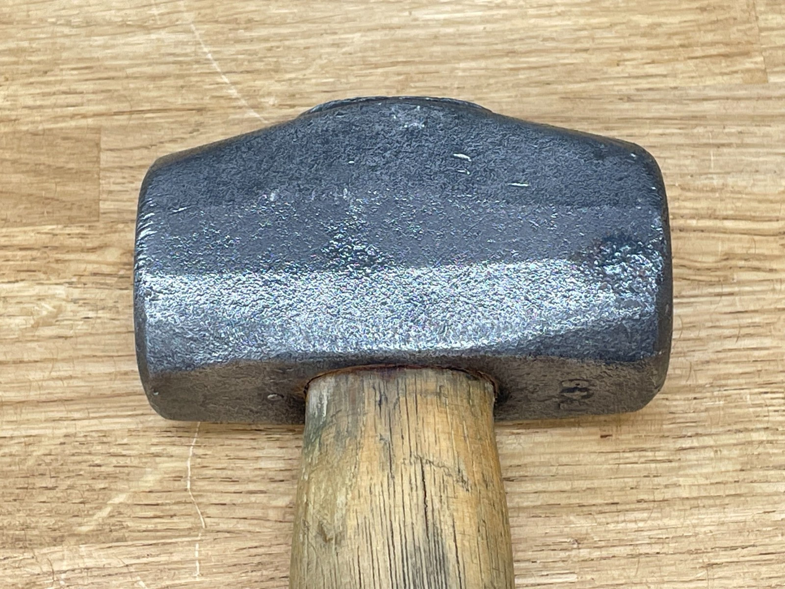 Vintage 2-1/2 lb Club Hammer Lump Hammer Blacksmiths Planishing Builder Tool