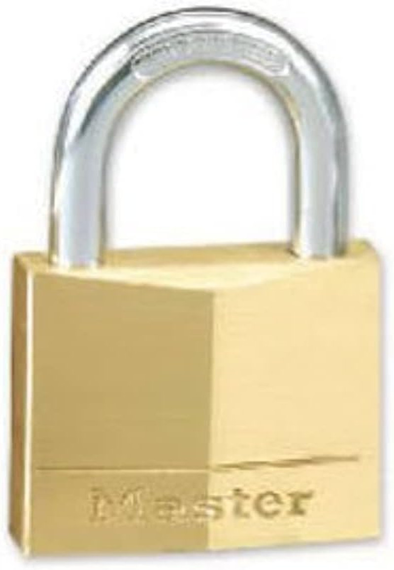 130D Solid Brass Padlock, 1-3/16-Inch