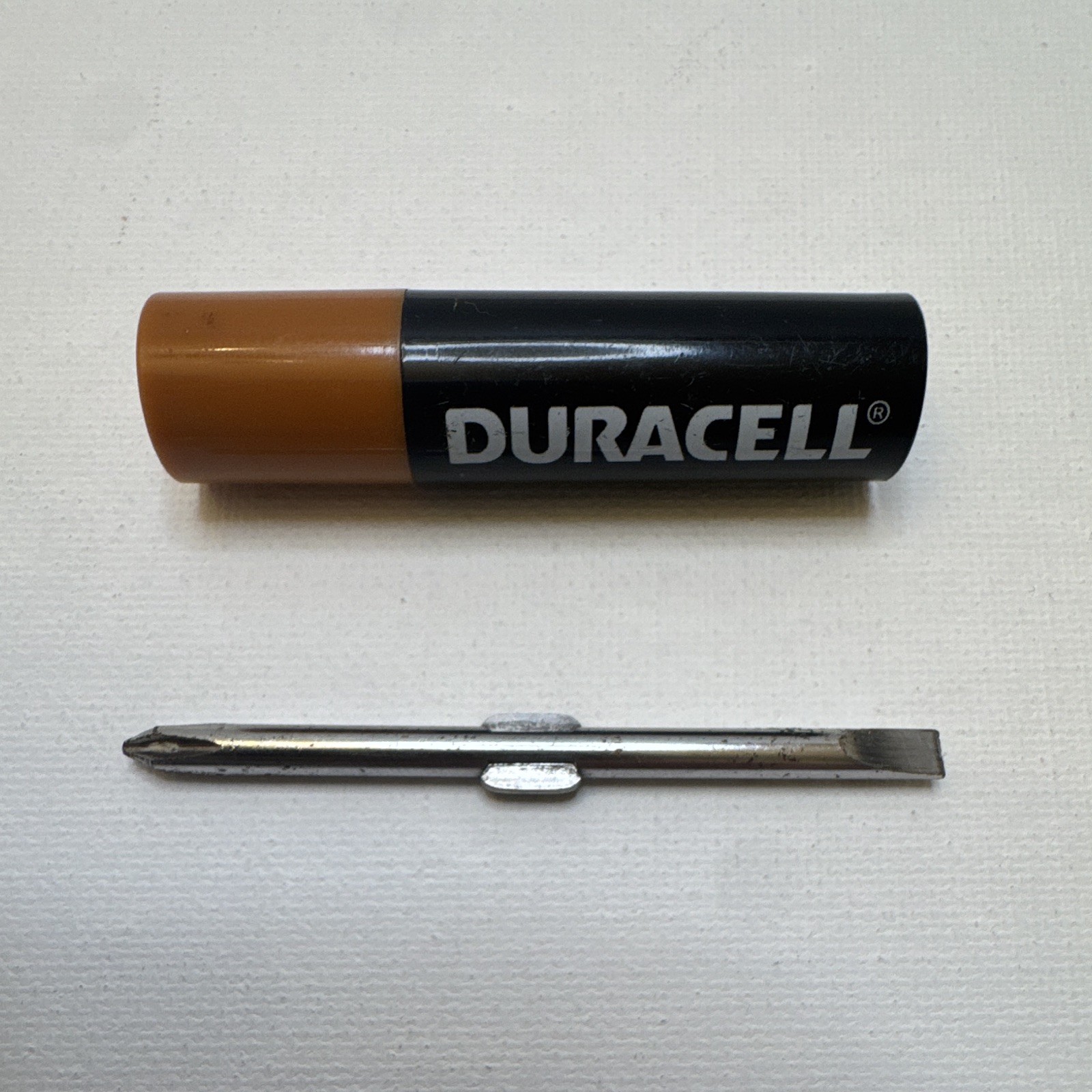 Vintage Promotional Duracell Collectible Multi-Tip Screwdriver Approx. 3 Inch