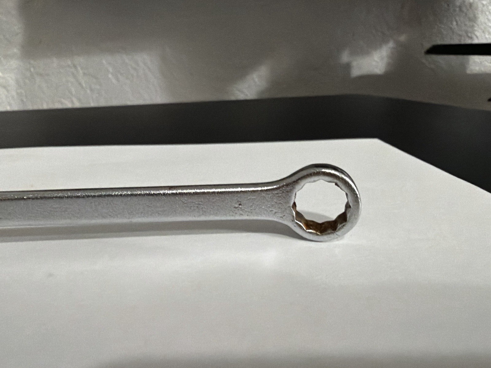 1/2″ VINTAGE BONNEY COMBINATION WRENCH ZEB16, 6″ LONG, USA, B-HEX LOGO, 12-POINT