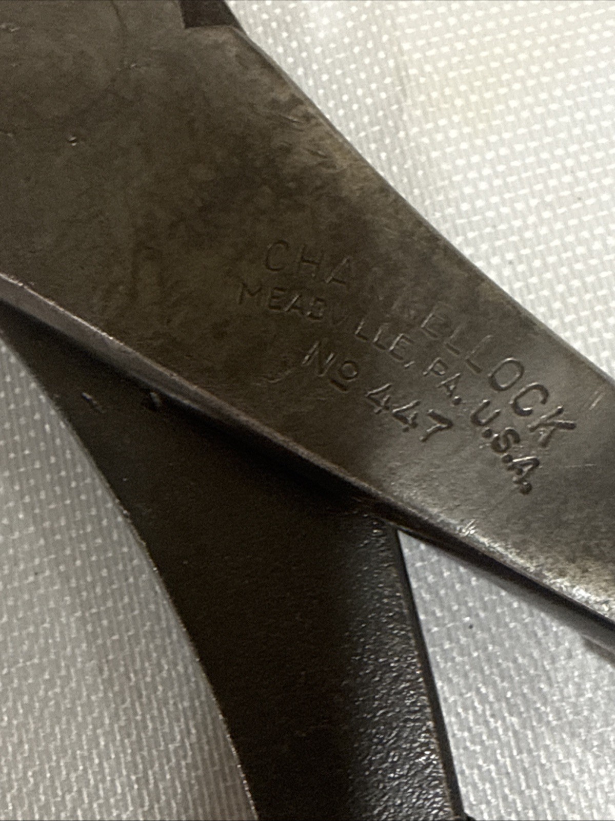 Vintage Channellock No. 447 End Cutting Pliers Nippers USA Made Meadville PA