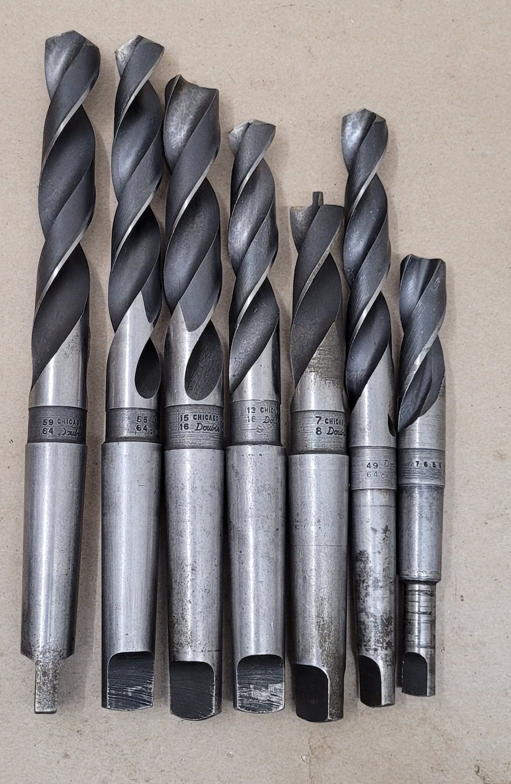 Chicago-Latrobe HSS Twist Drills – Set of 7 – Various Sizes