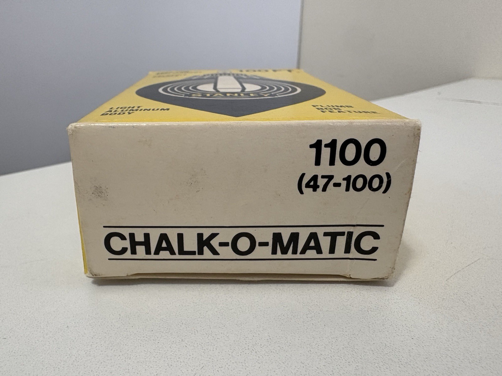 STANLEY 100 Ft. Chalk-O-Matic – 1100 (47-100) Chalk Line Reel, w/Box USA – VTG
