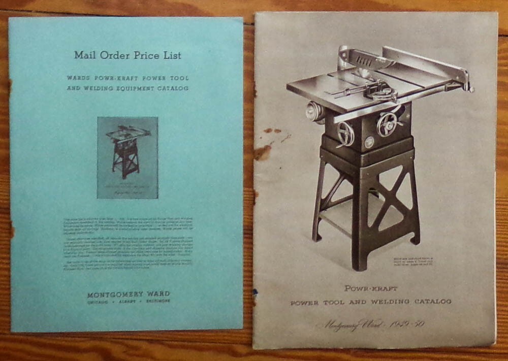 Powr-Kraft Power Tool & Welding Catalog Montgomery Ward 1949-50 & Price List