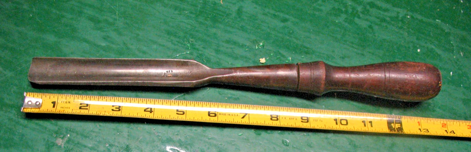 D. R. BARTON ROCHESTER NY SOCKET MILLWRIGHTS WOOD GOUGE CHISEL 1882