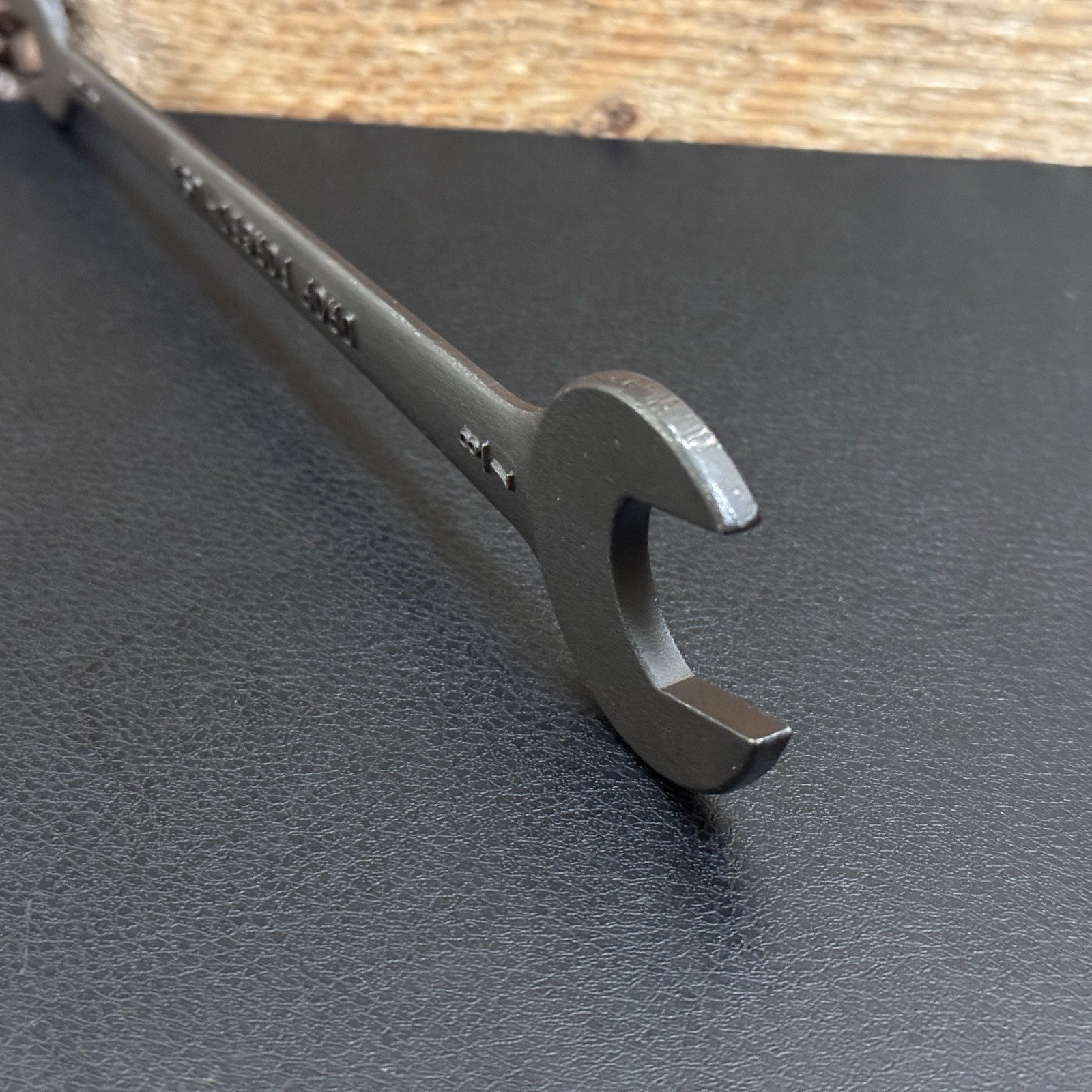 Vintage Automotive Tappet Open-End Wrench 7/8″ X 3/8″ Black Drop Forged USA
