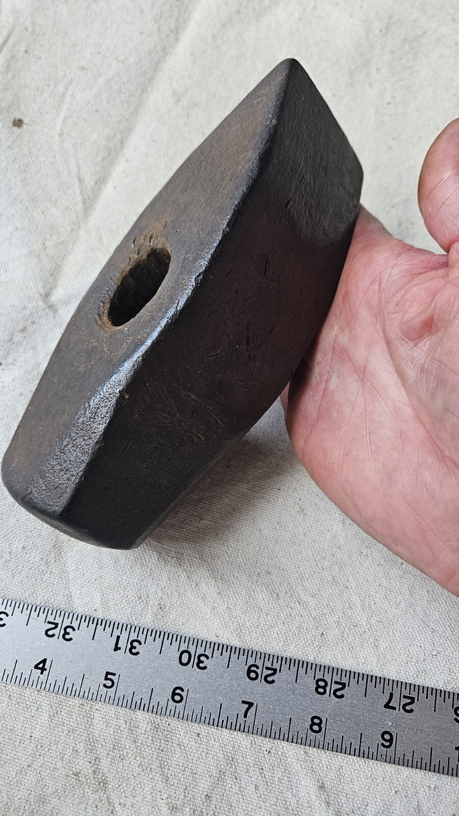 Old Anchor Mark Fayette R Plumb Co Sledge Straight Peen Hammer Head 8 lb