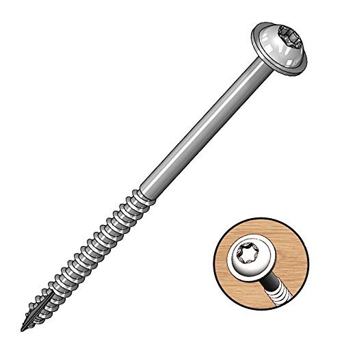 Milescraft 5205 Wood Pocket Hole Screws – #7 x 1 Count (Pack of 50), As Shown