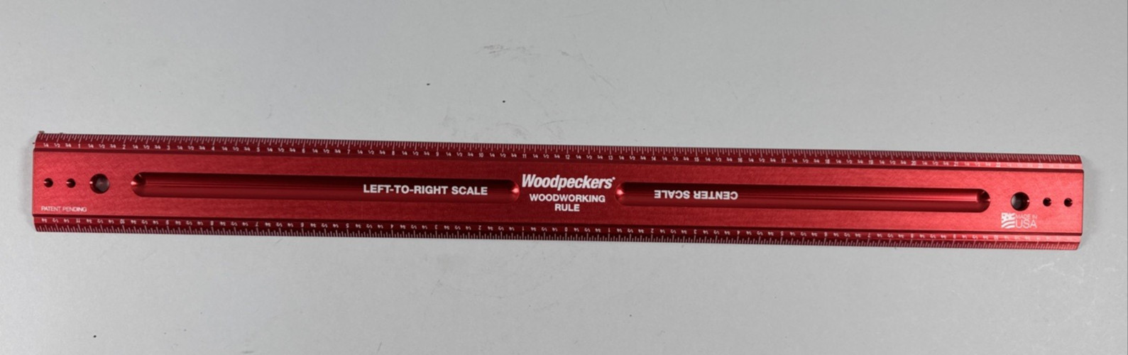 Woodpecker Ruler in KAPRO Soft Case Woodworking Rule 24 Inch