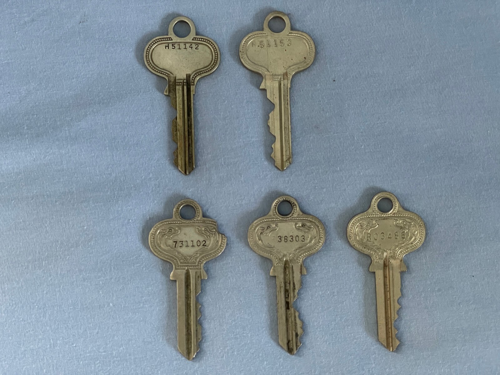 Russwin and Hart & Hutchinson Lot of 5 Keys, New Britain, CT
