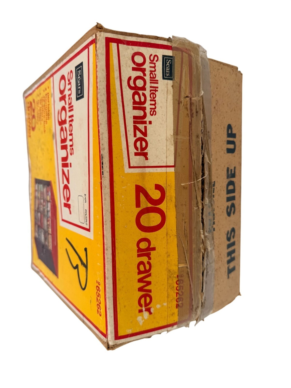 Vintage Sears Small Items Storage Garage Organizer 20 Drawer 65262 Original Box