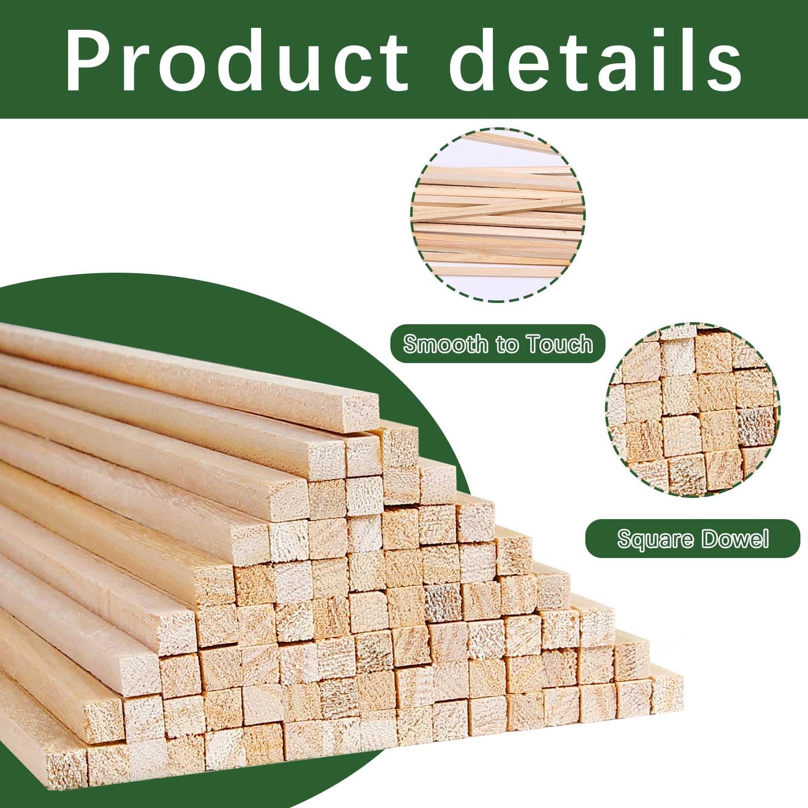 75 Pcs 1/4 x x 12 Inch, 75 Balsa Wood Sticks x x 12 Inch