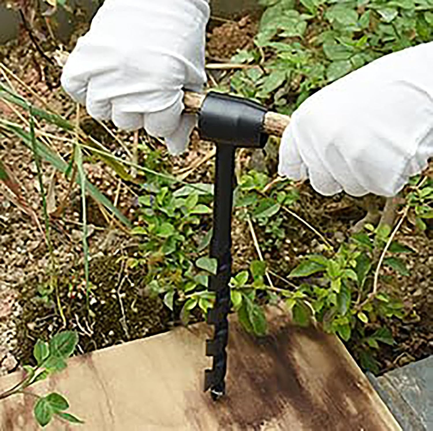 4 Pcs Hand Auger Drill Set for Camping, Hiking & Woodworking Survival Gear