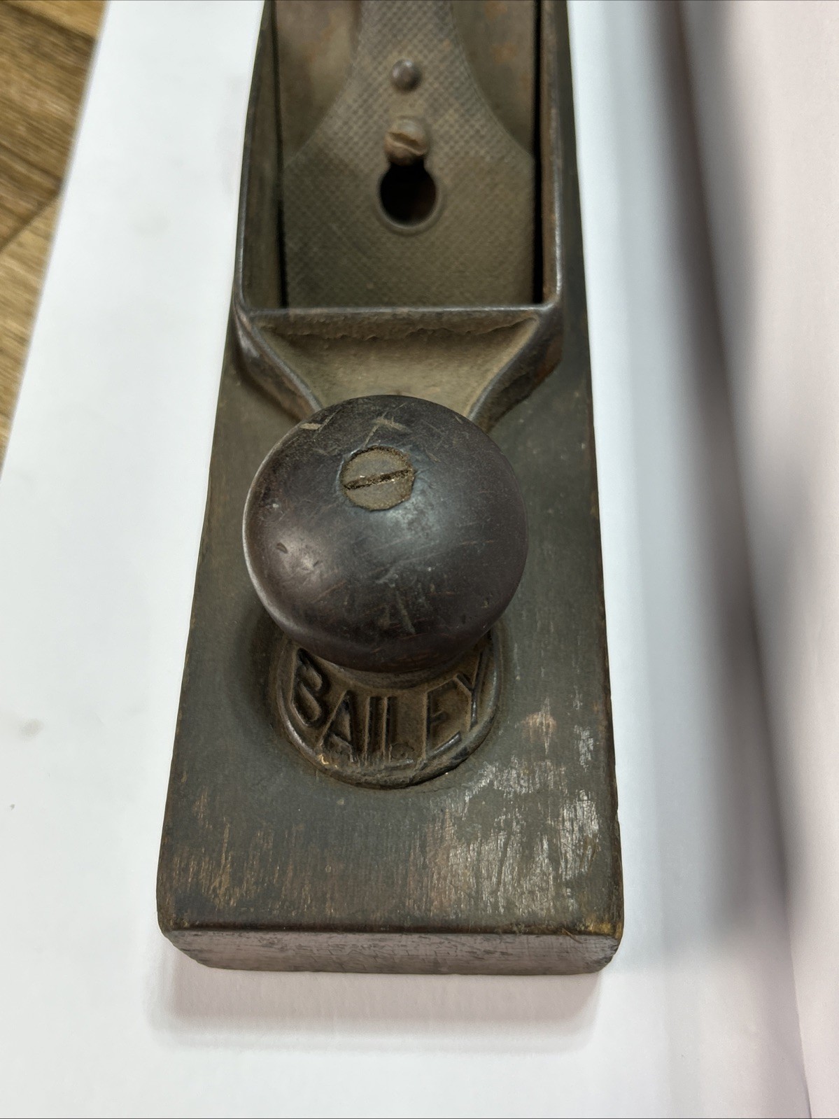 ANTIQUE STANLEY BAILEY NO 27 1/2 TRANSITIONAL JACK PLANE Made In U.S.A