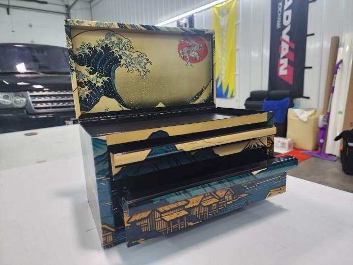 The Great Wave Inspired US General Mini Tool Box