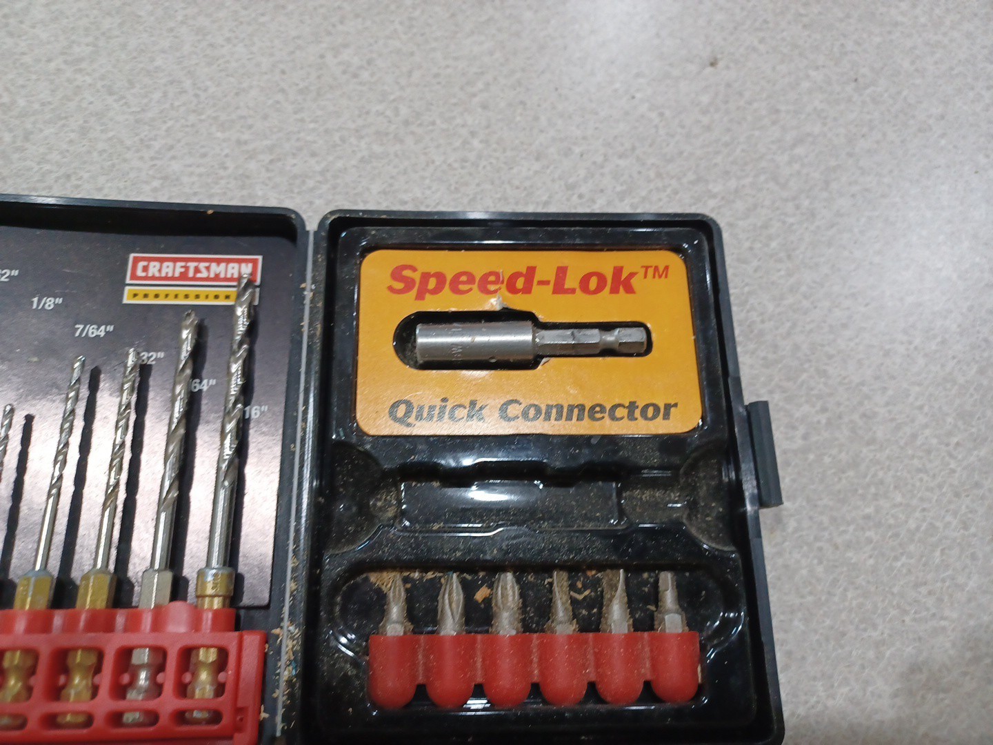 Vintage Craftsman Automatic Drill Index Bit Box with bits + bonus box and bits!!