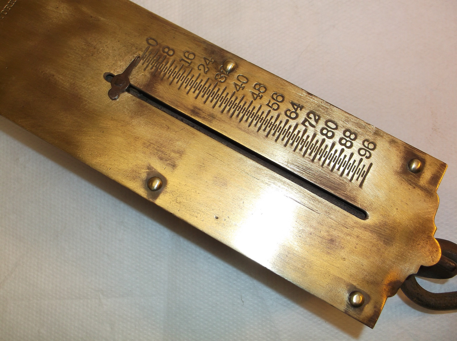 Scale, Vintage CHATILLONS Brass Faced Spring Scale, 0 – 100 lbs Made in USA