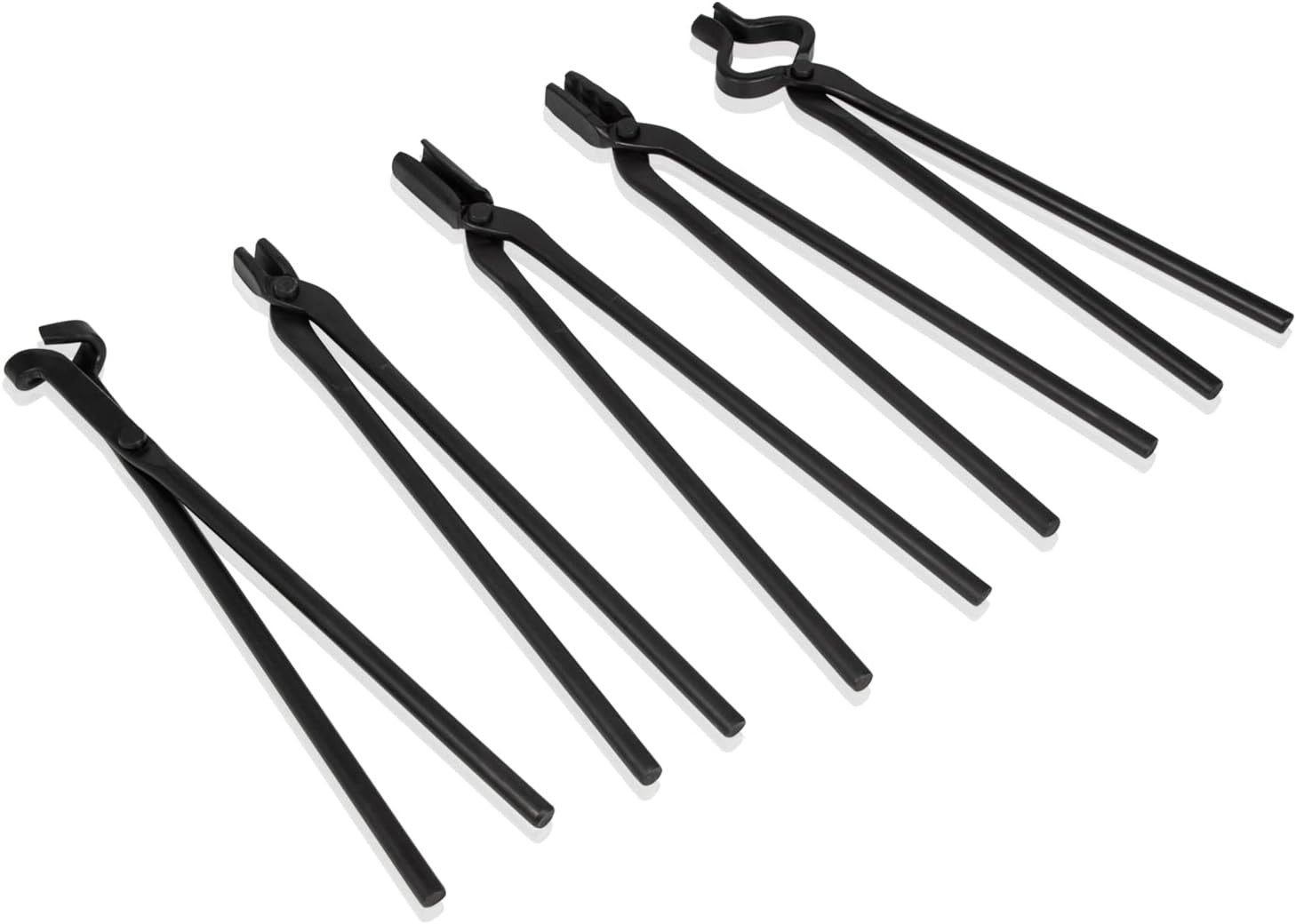 Knife Making Tongs Set Tools Blacksmith Bladesmith Tong Vise Anvil Forge 5 PCS