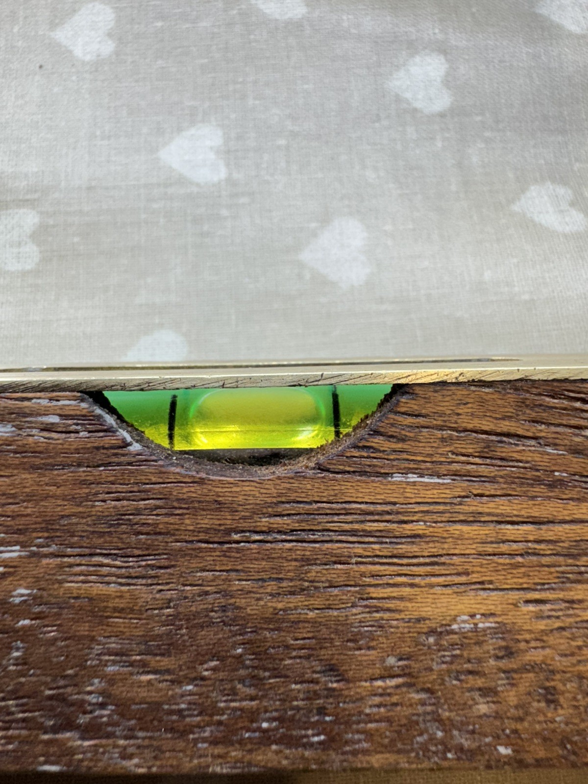 Vintage Spirit Level Brass and Wood Dual Window J Rabone & Sons #1626 Birmingham