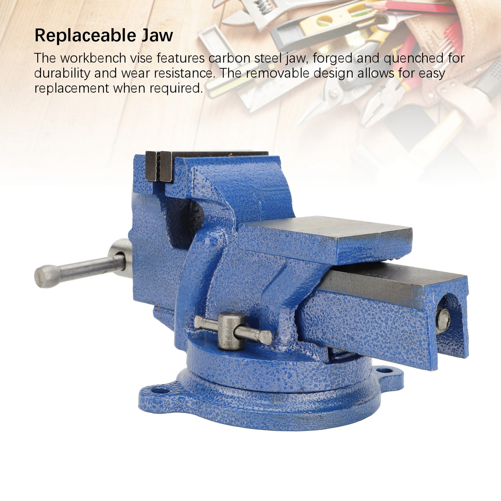 3″ Bench Vise With 360 Degree Base Heavy Duty Workbench Clamp Tool