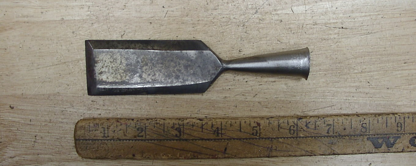 Vintage Union Hardware Co.,Conn,1-1/2″ X 5-15/16″ Bevel Edge Socket Chisel,EXC