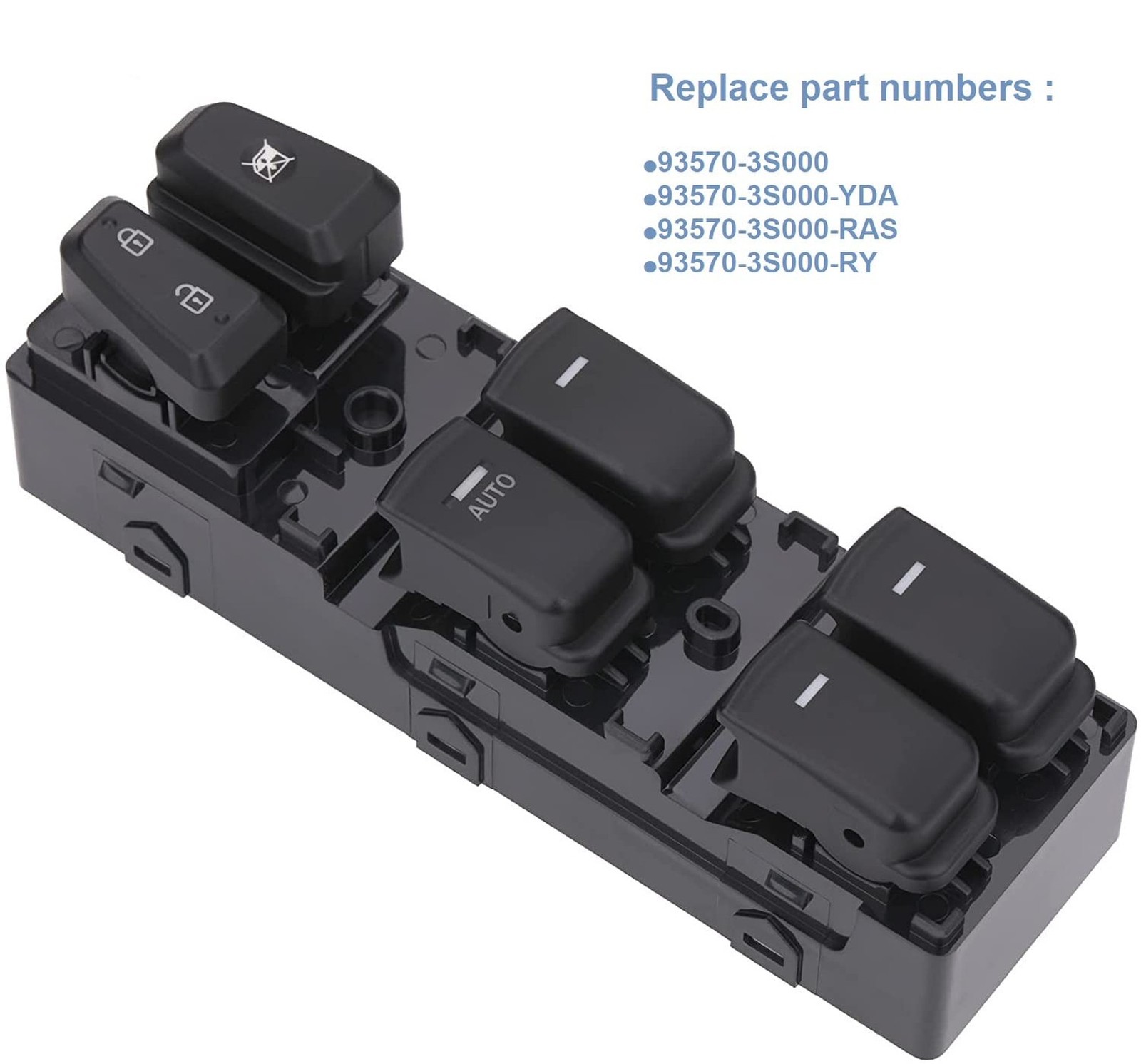 Master Power Window Switch for 2011-2014 Hyundai Sonata 93570-3S000 | Front L…