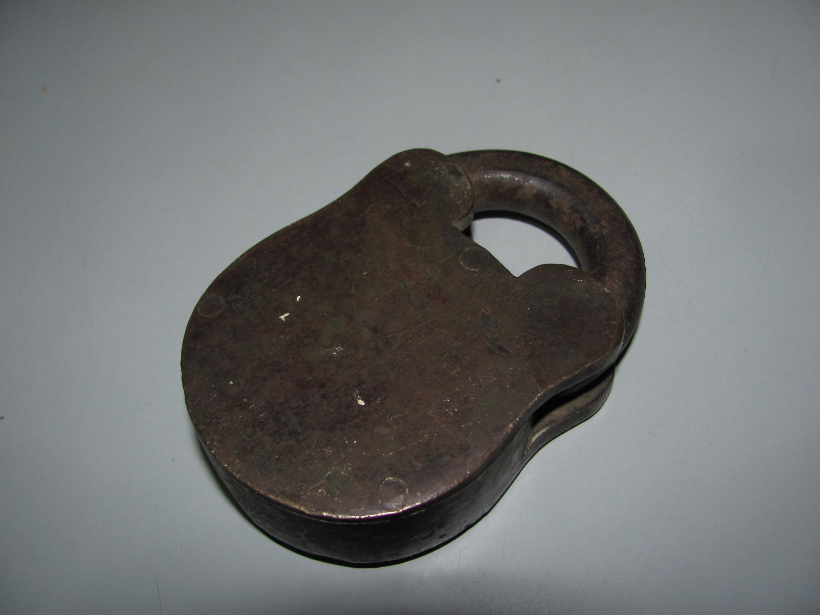 Antique Best Quality Brand Brass Lever Padlock With Crown & VR Markings No Key
