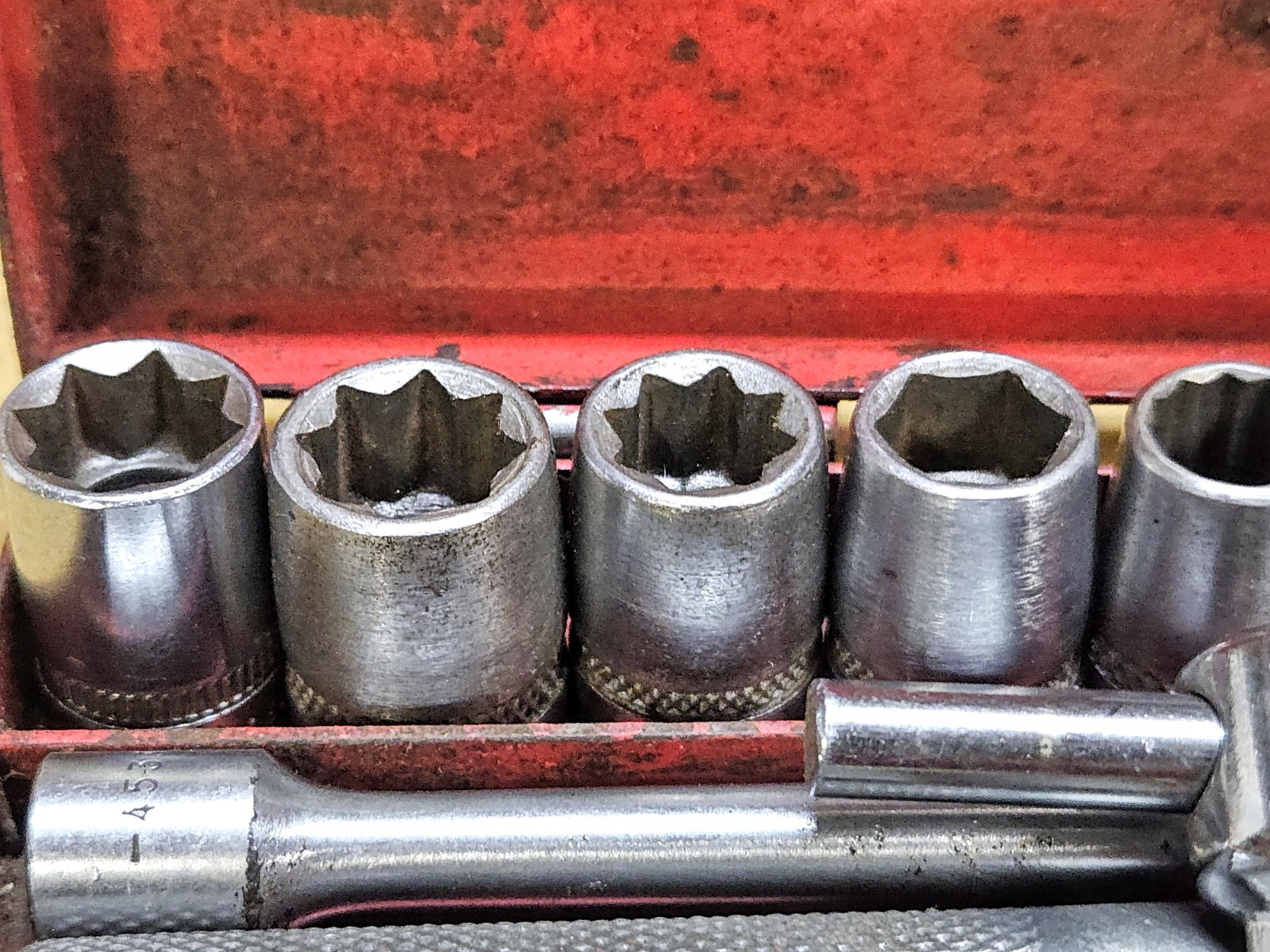 Vintage DURO-CHROME 1/4” Drive SAE Socket Set Mechanic Tools USA Mixed Lot