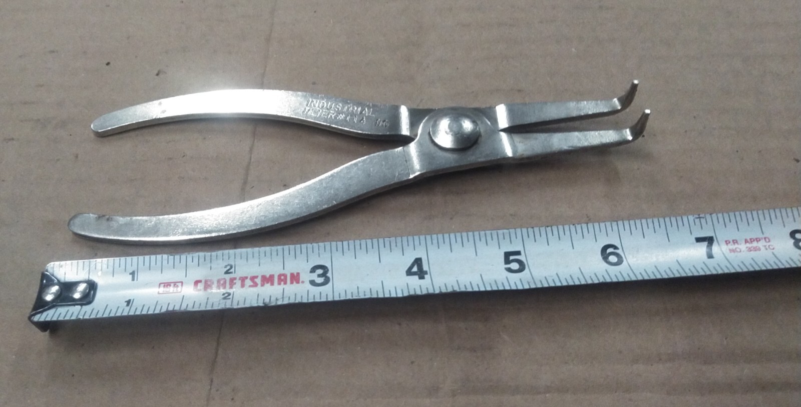 Industrial Retaining Ring Co. Pliers, 90-Degree Lock Ring, #114, USA 6-3/4″ Long