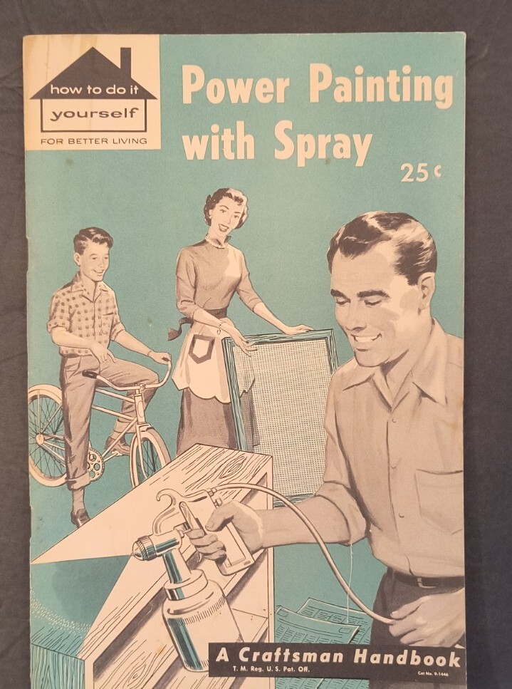 Vintage 1950s Sears and Roebuck Craftsman Tools Catalog Power Painting Manual