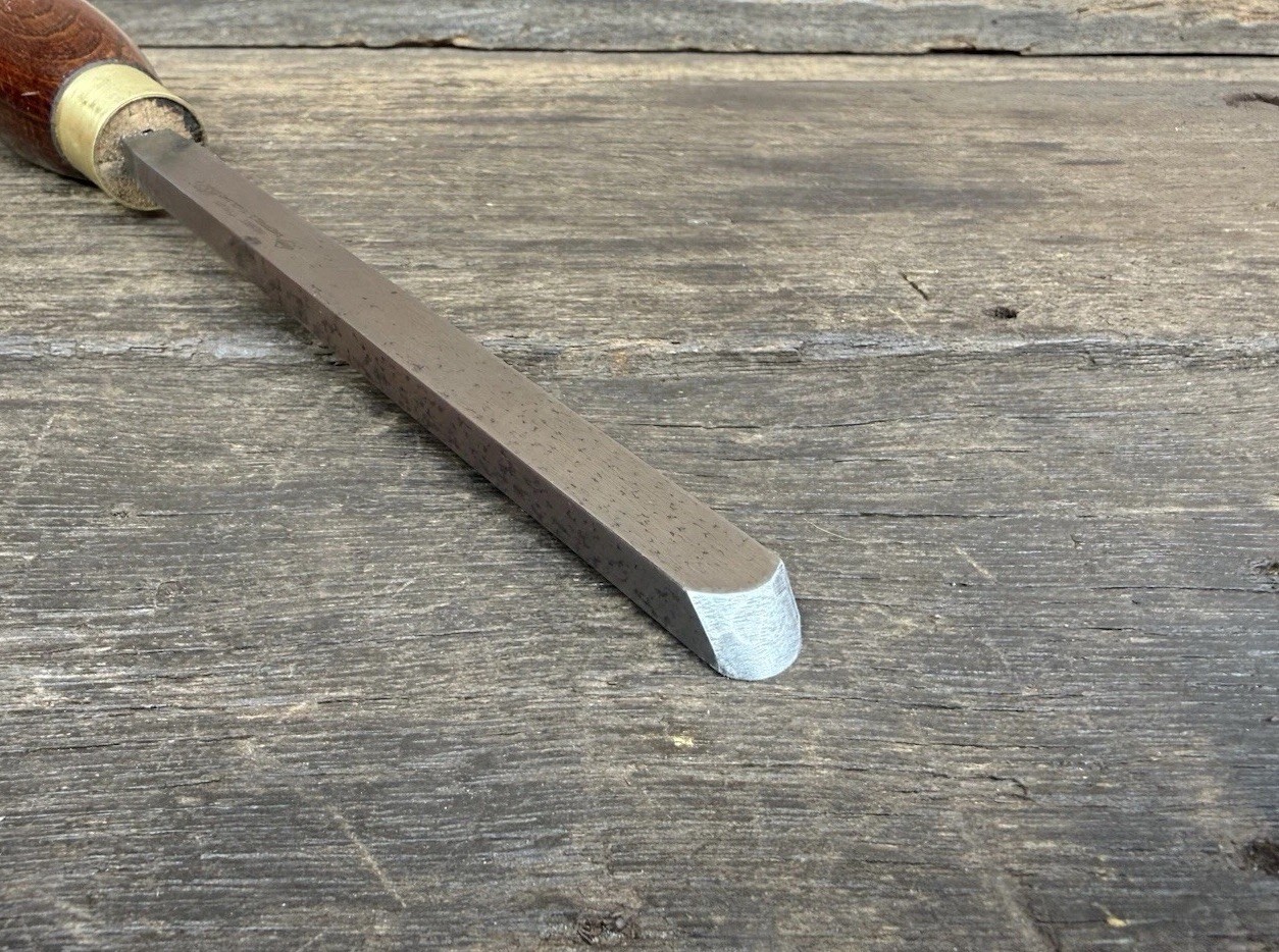 Vintage 1/2” Henry Taylor HS26 Diamic Round Nose Scraper Chisel Woodturning Tool