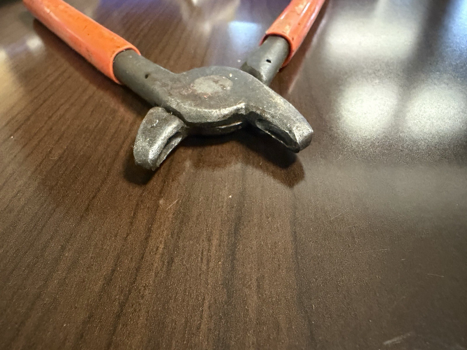 Vintage C.S. Osborne AS Hog Ring Pliers Auto Upholstery Fencing Tool USA Orange