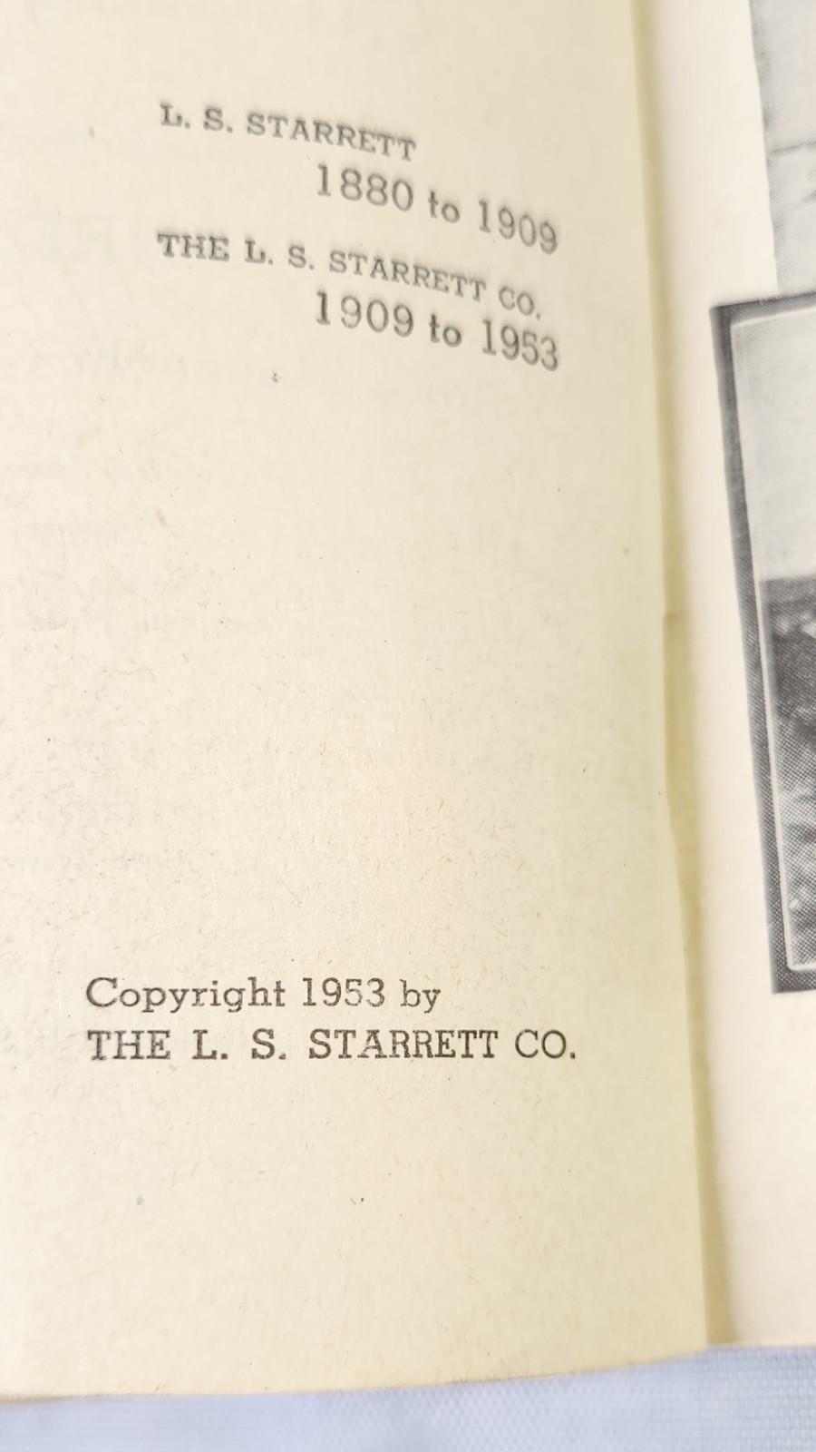 VINTAGE 1953 STARRETT FINE MECHANICAL TOOLS CATALOG + STARRETT POCKET PROTECTOR!