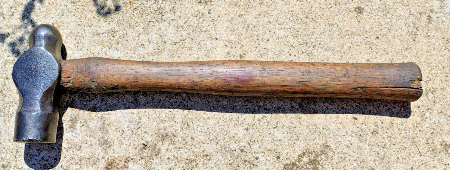 Vintage FOOTPRINT N.C.B Ball Pein Hammer Made In England Old Tool
