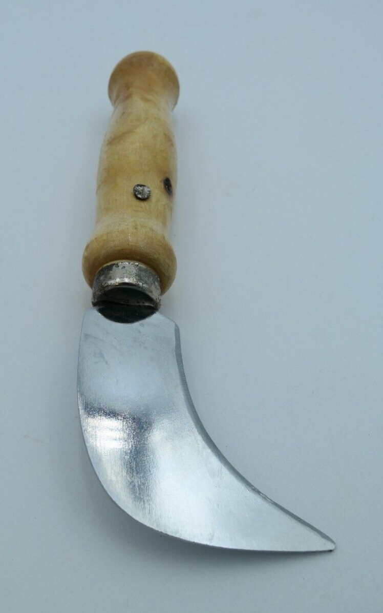 VTG Steelcraft Hi Carbon Steel Linoleum Knife w Wood Handle 2.5″ Blade Shelf Wrn