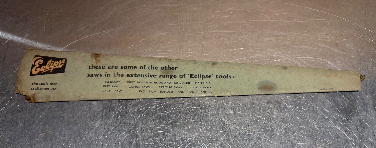 NOS ECLIPSE General Purpose No 660 Multi Angle Adjustable Hand Saw #22