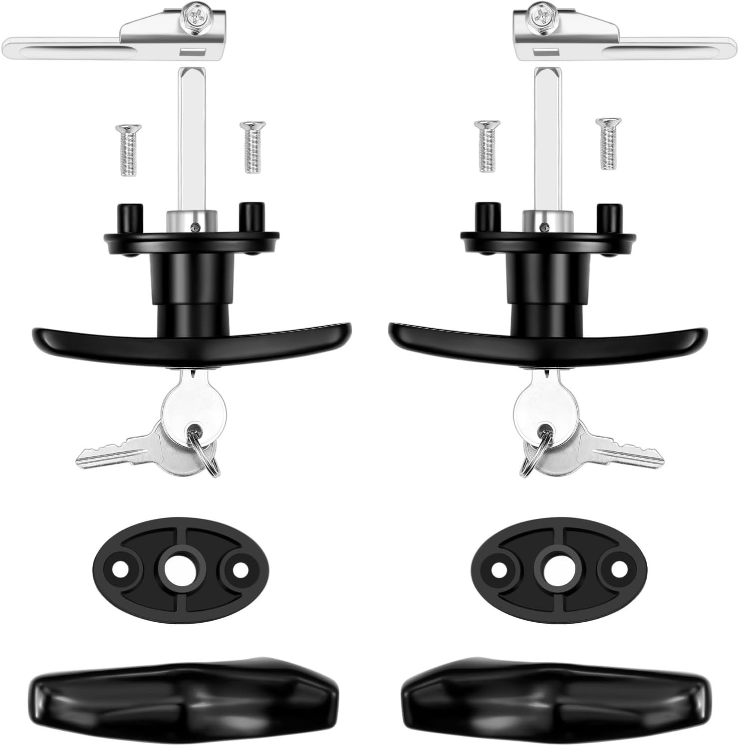Truck Cap Latch T Handle Lock for Leer Are Matching Set Universal Truck Topper
