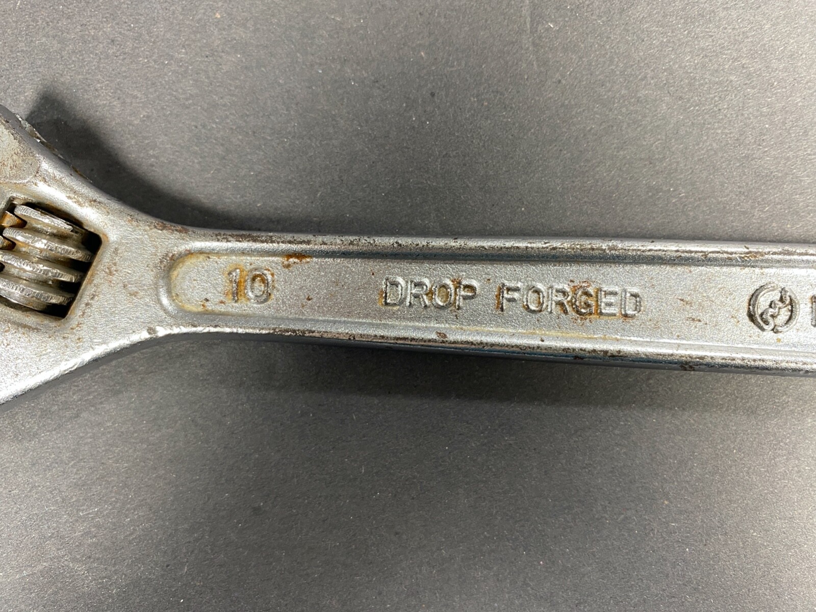 The Super Tool Company 250 mm Adjustable Wrench Crescent Vanadium Steel Japan