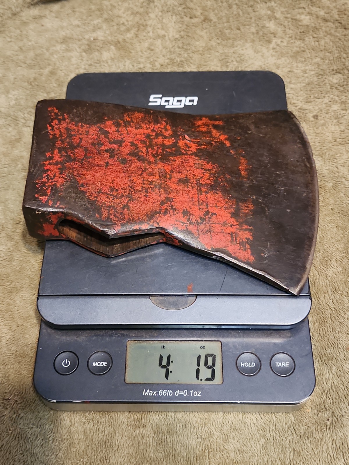 Vintage Unmarked True Temper Jersey Pattern Axe Head 4lbs 2oz