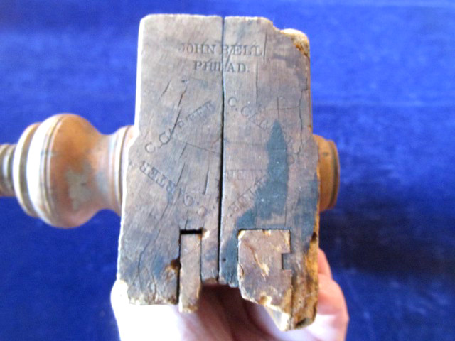 Vintage John Bell Co 5/8 & 7/8″ 2 Blade Wood Plane Screw Woodworking Antique A57