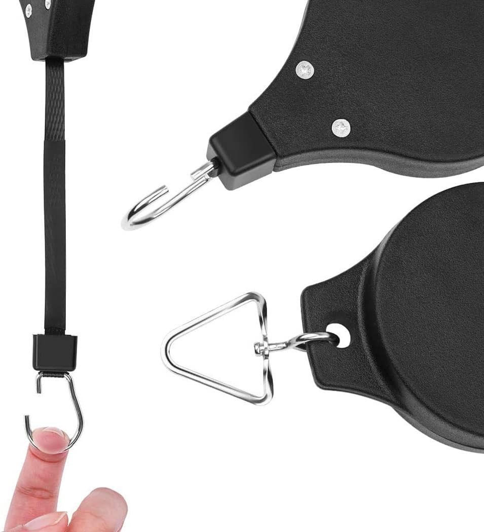Versatile Retractable Plant Hangers 4 Count – Elegant Indoor & Outdoor Solution