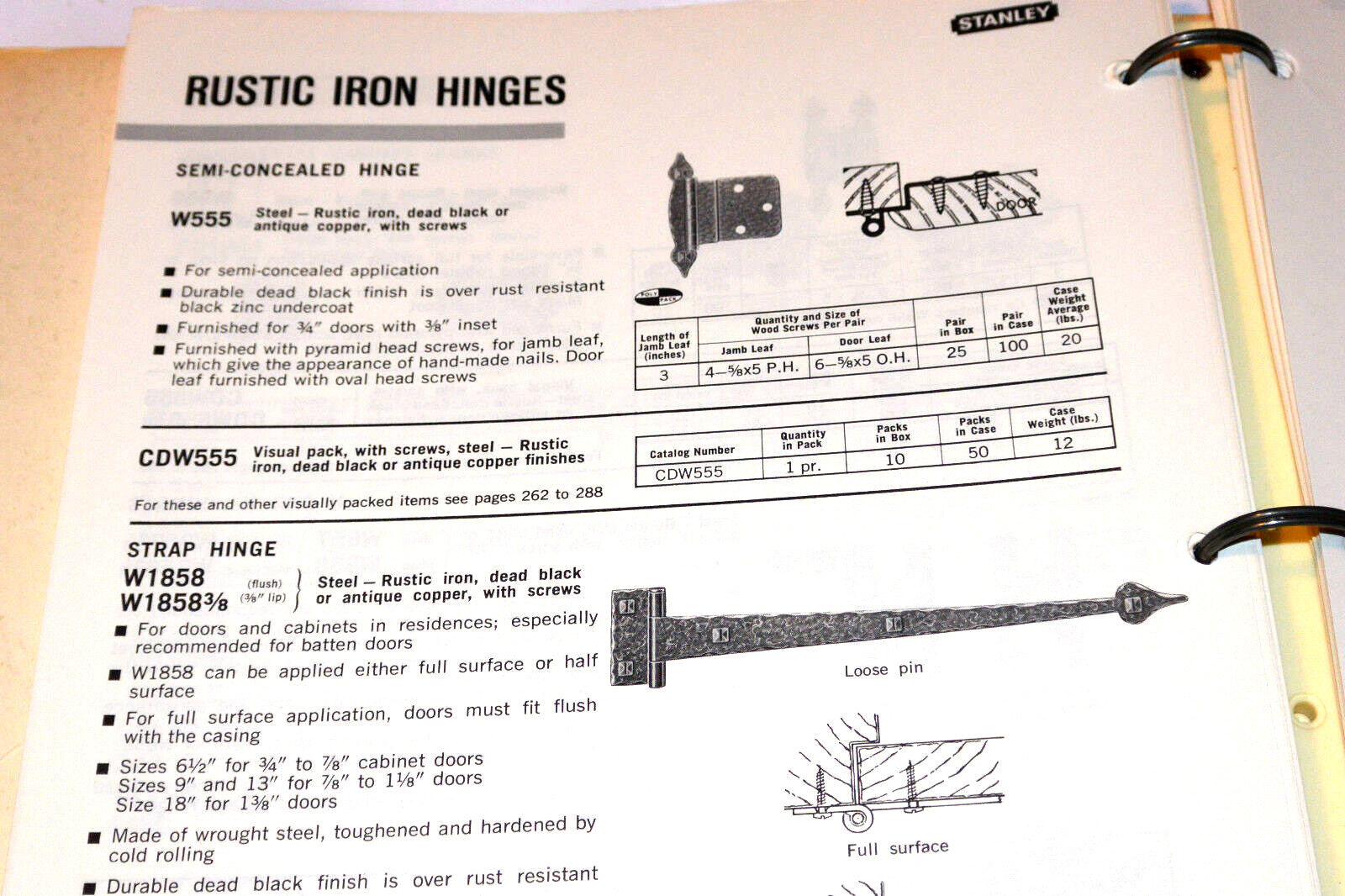 VTG 1970 STANLEY ARCHITECTURAL HARDWARE CATALOG! HINGES/PULLS/LATCHES/300+ PAGES