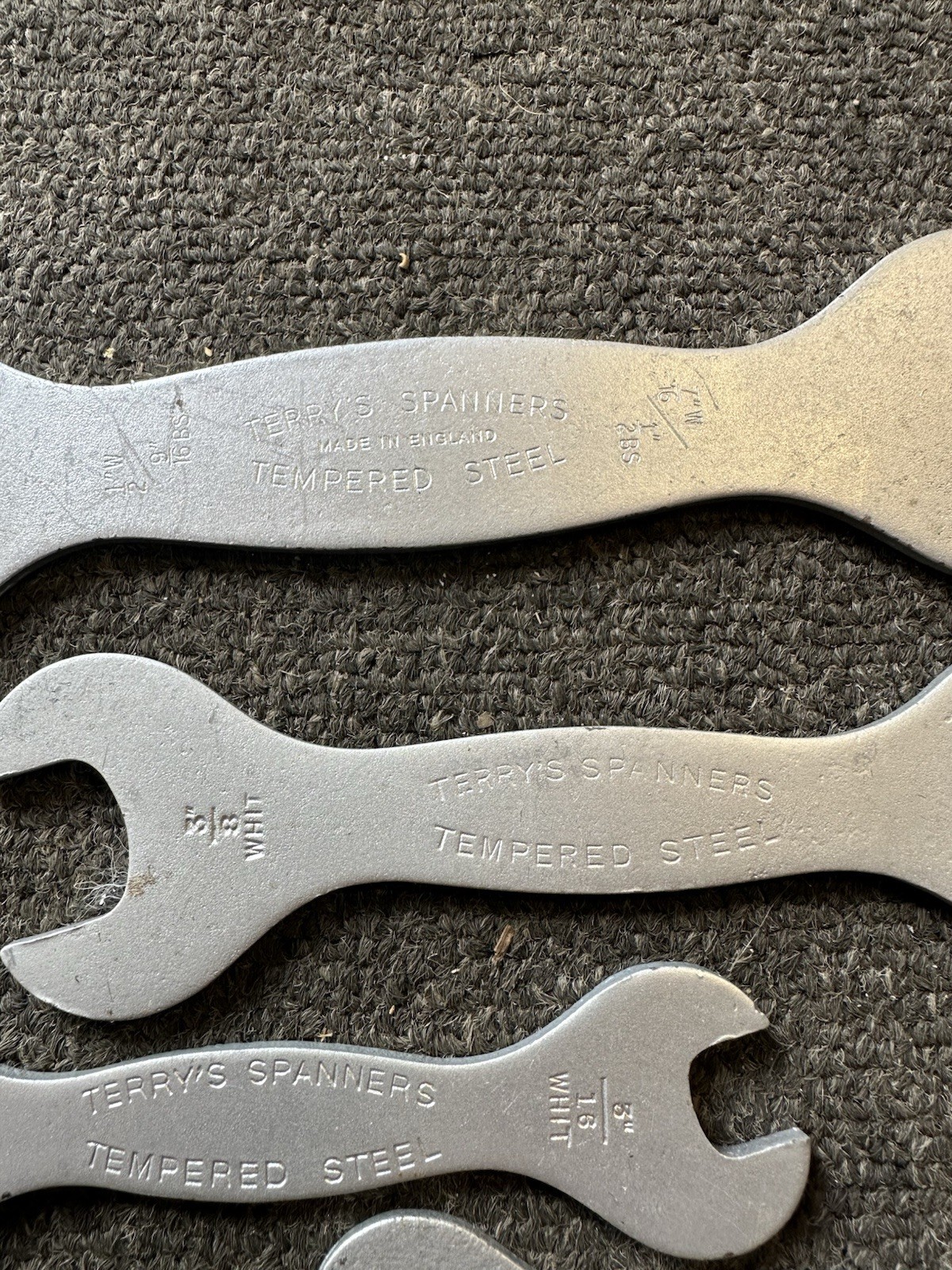 Job lot Vintage Terrys Tempered Steel Spanners