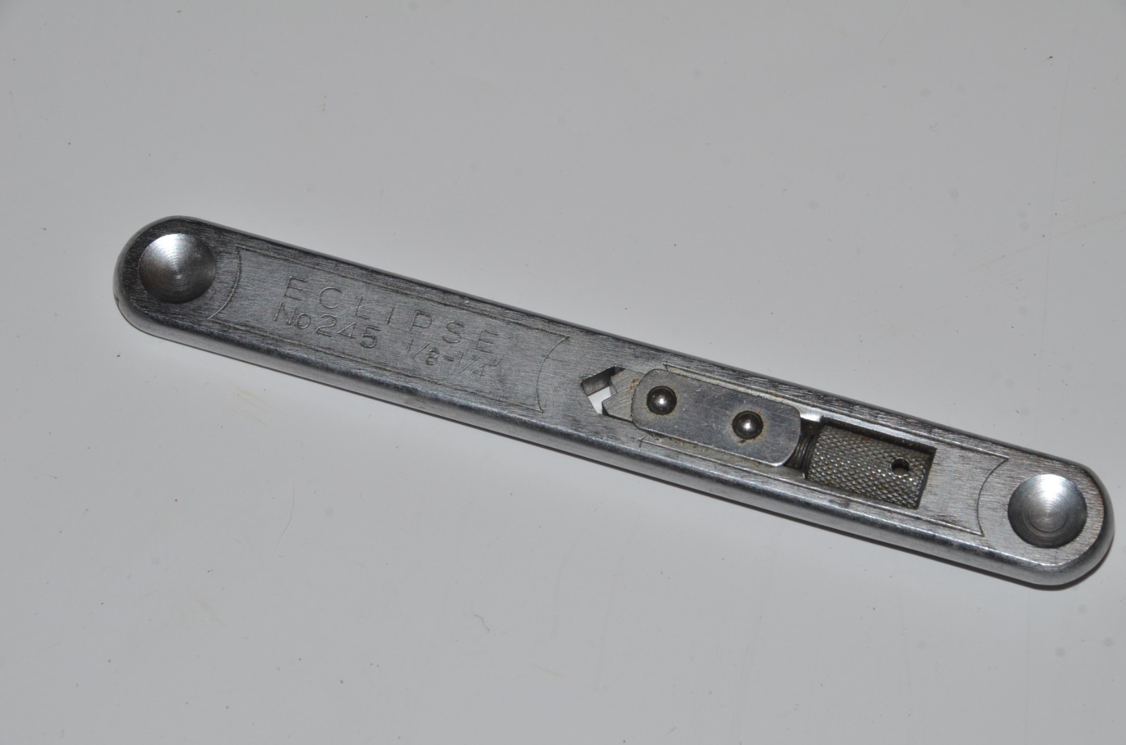 Vintage Eclipse No.245. 1/8-1/4″ 3-6.3mm Tap Wrench Tool. England UK PAT App For