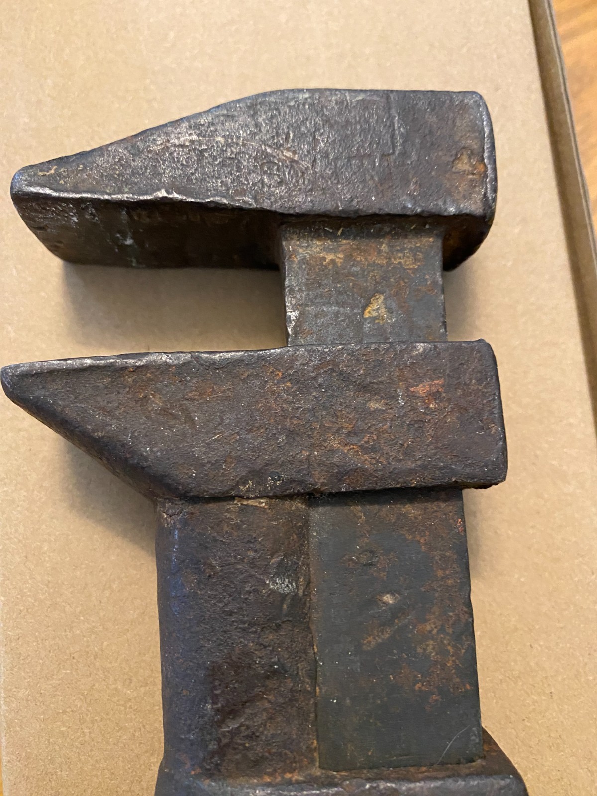 Vintage/Antique 15” OAL Monkey Wrench Wood Handle Smooth Jaw Adjustable Wrench