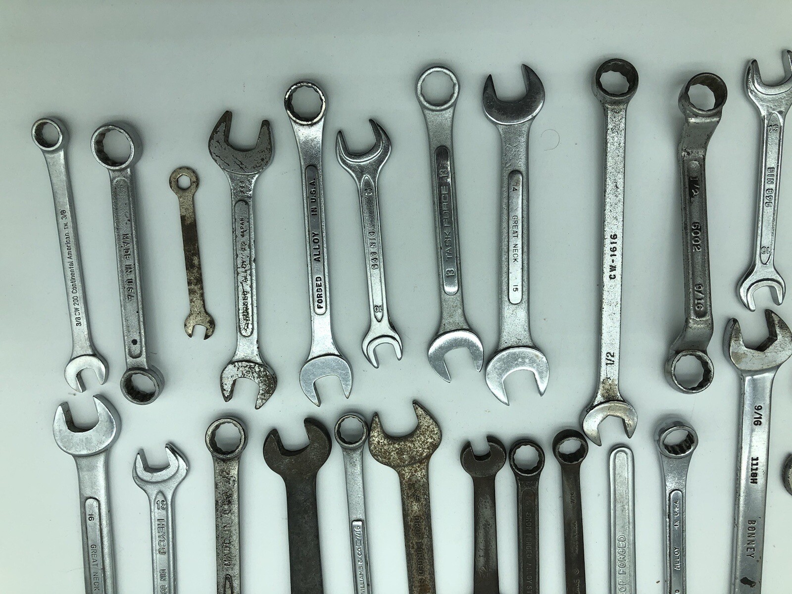 Lot 29 Vintage Wrench S-k Williams Bonney Superrench Great Neck Forged USA Bundl
